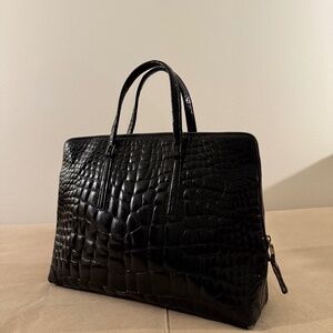 RARE Vintage Gucci (Tom Ford Era) Croco Top Handle Brief